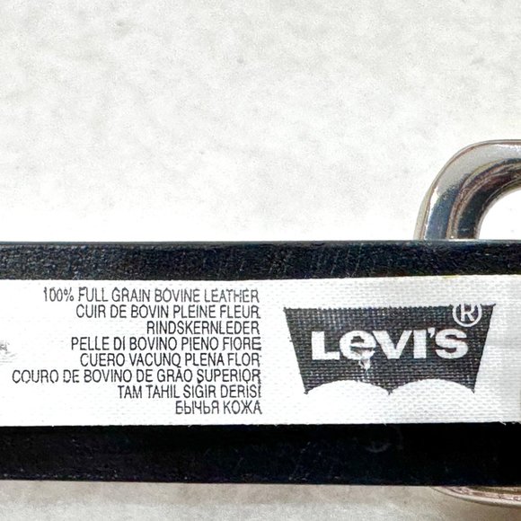 Vintage 1980's Levi's Brown Belt w/Metallic Silver Dots - Size 36 - Picture 6 of 7